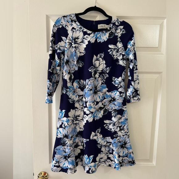 Lowest price drop! Eliza J blue cocktail dress . EXCELLENT CONDITION. Worn once. - Picture 1 of 5